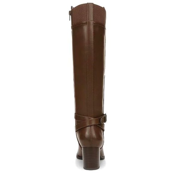 NWT!! - SOUL Uptown Wide Calf Knee High Boot in dark brown faux leather (9W) - Picture 6 of 11